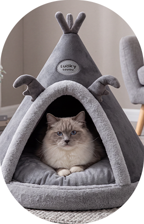Cama para mascotas con esponja